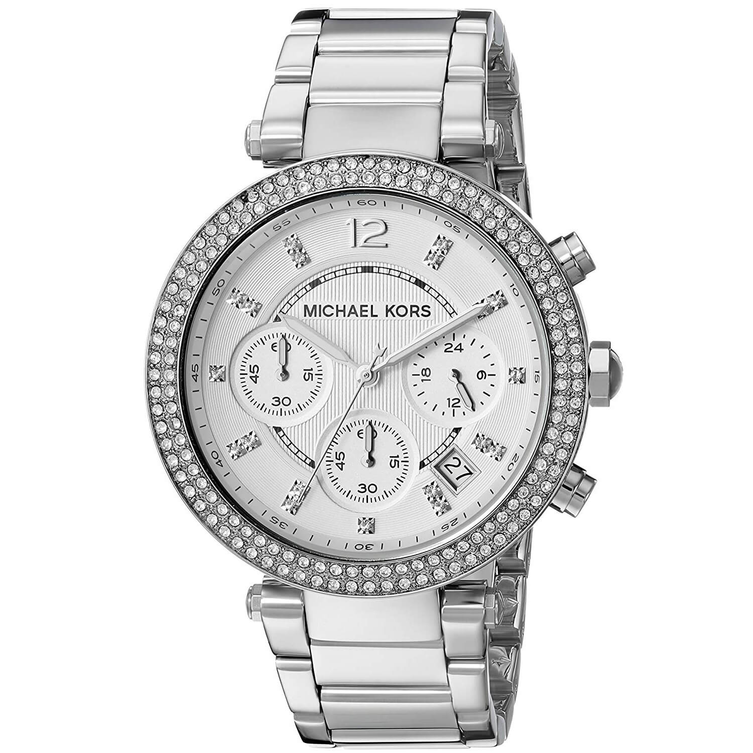 Ceniza compensar malla Reloj para Mujer Michael Kors MK5353 Parker Acero inoxidable plateado. |  Zshop Colombia
