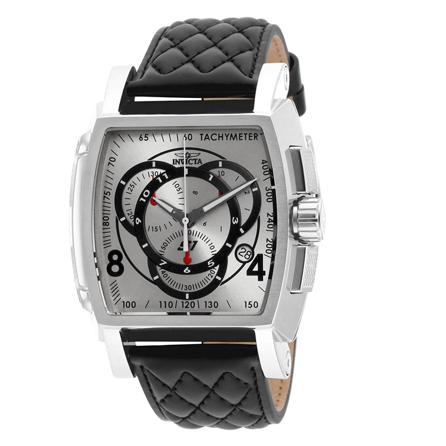 Reloj Casual De Cuarzo para Hombres Invicta 23860 Bolt Acero Inoxidable y  Silicona , negro