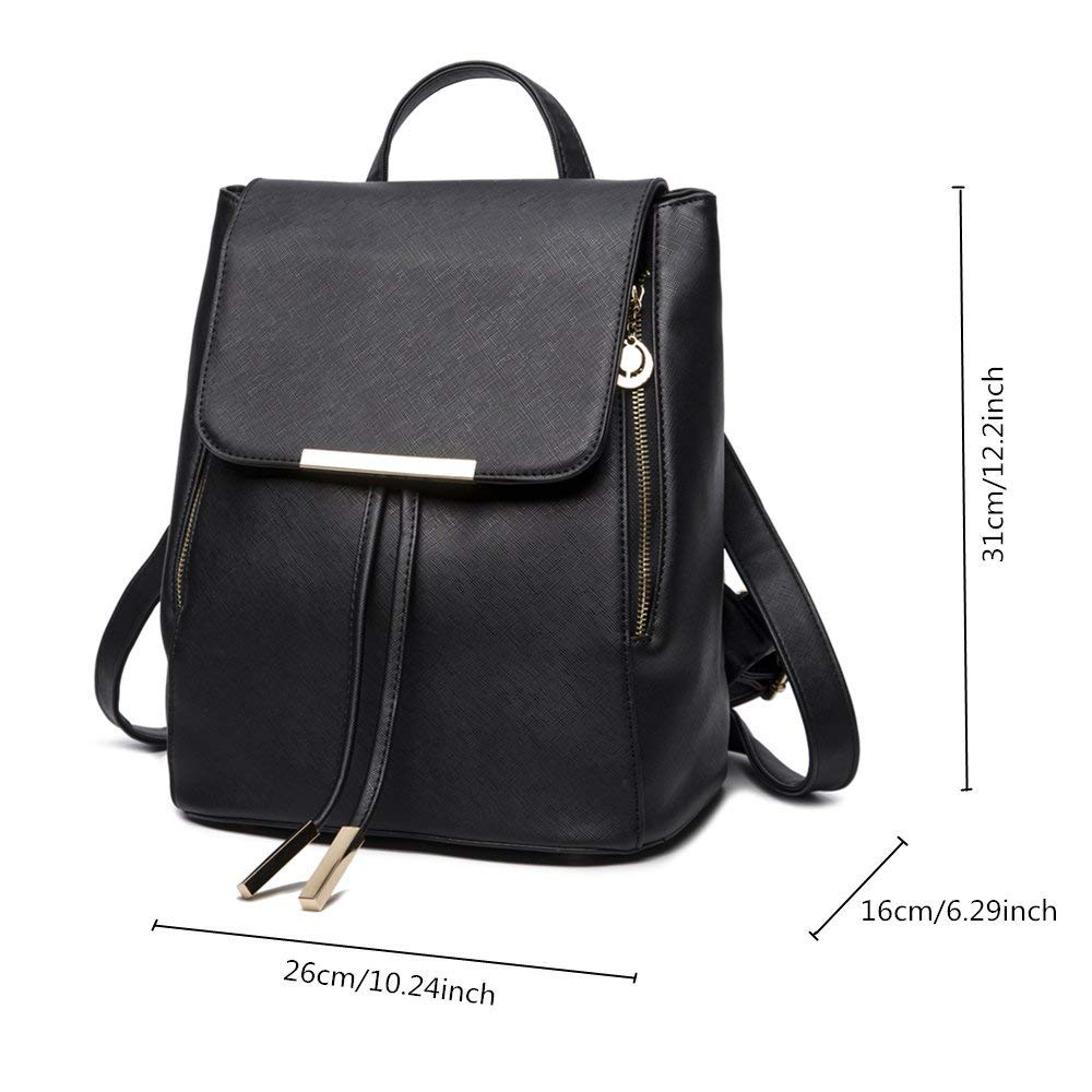 Bolso de viaje WINK mochila de PU, bolso de hombro, mujer, negro | Zshop Colombia
