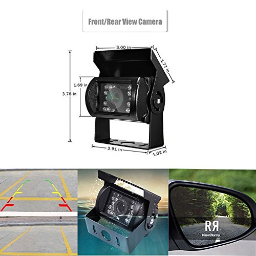 Sistema de cámara de reserva para RV, monitor de 7 pulgadas, cámara de  respaldo de vehículo, cámara de visión trasera impermeable con visión  nocturna