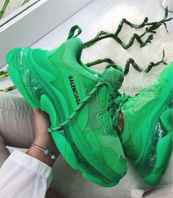 Zapatos 2025 balenciaga verdes