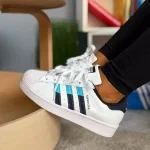 Zapatillas para Dama Adidas Superstar 100% importadas 50% De Descuento, Blanco - Imagen 7