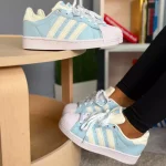 Zapatillas para Dama Adidas Superstar 100% importadas 50% De Descuento, Blanco - Imagen 5