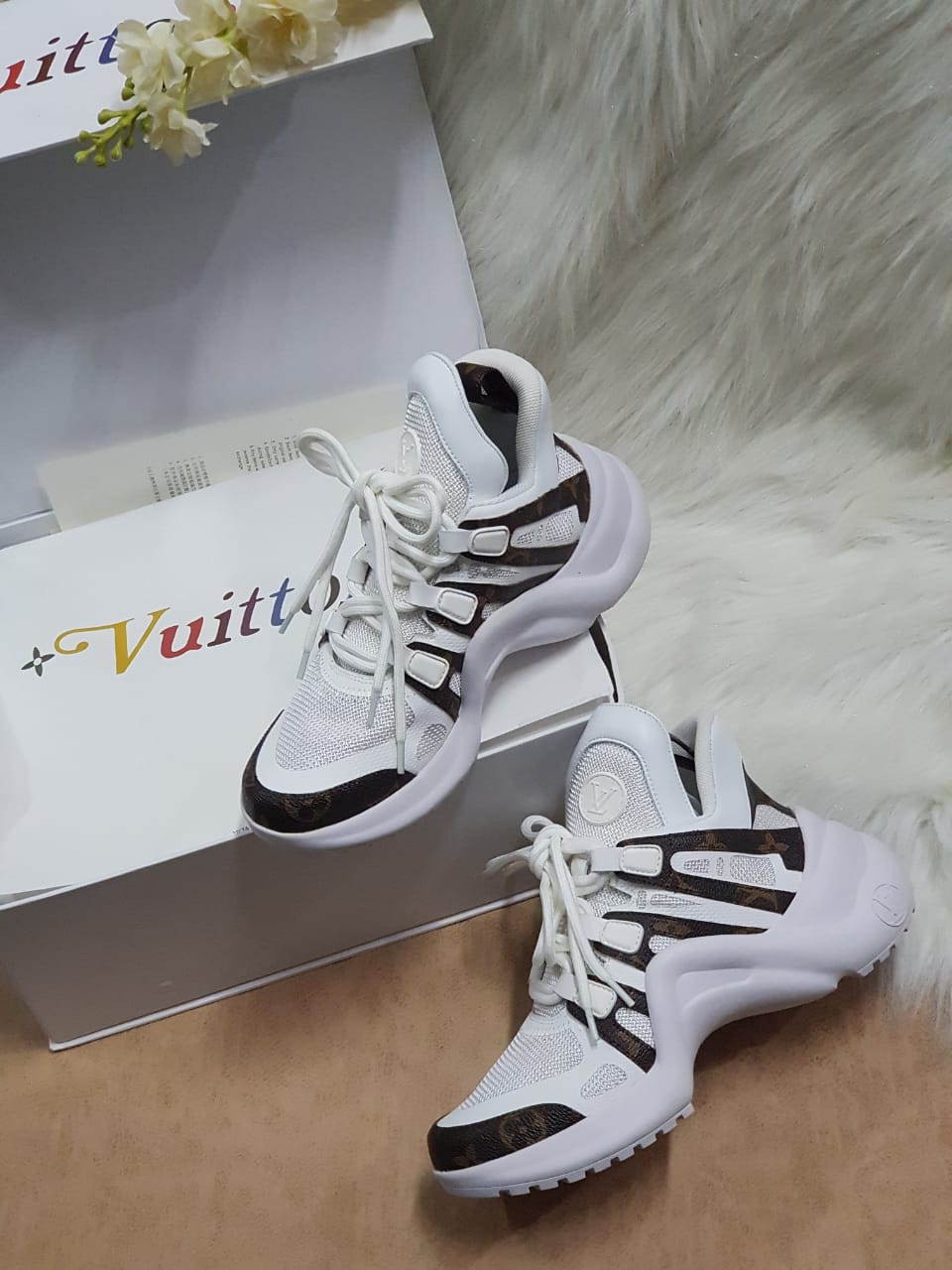 Zapatillas Para Mujer Louis Vuitton LV Archlight 100% Importados