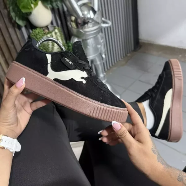 Tenis Zapatillas Para Dama Puma Park Logo 100% Importadas 46% De Descuento