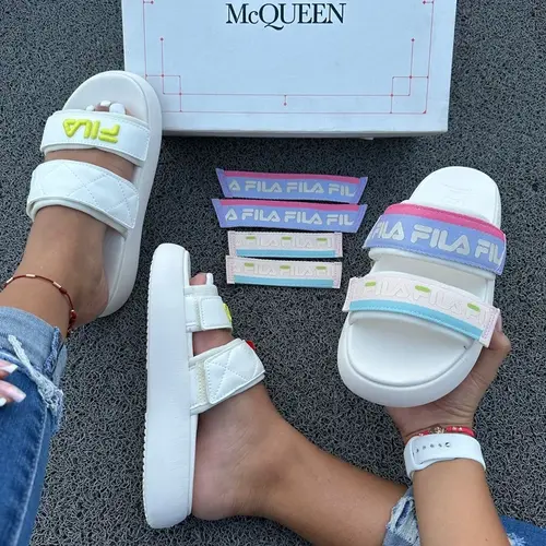 Sandalias Chanclas Para Dama Fila 100% importadas 41% De Descuento