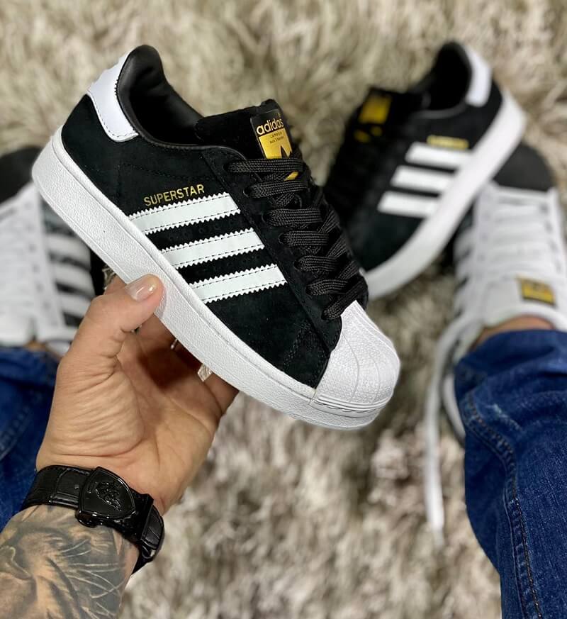 Adidas superstar negras mujer best sale