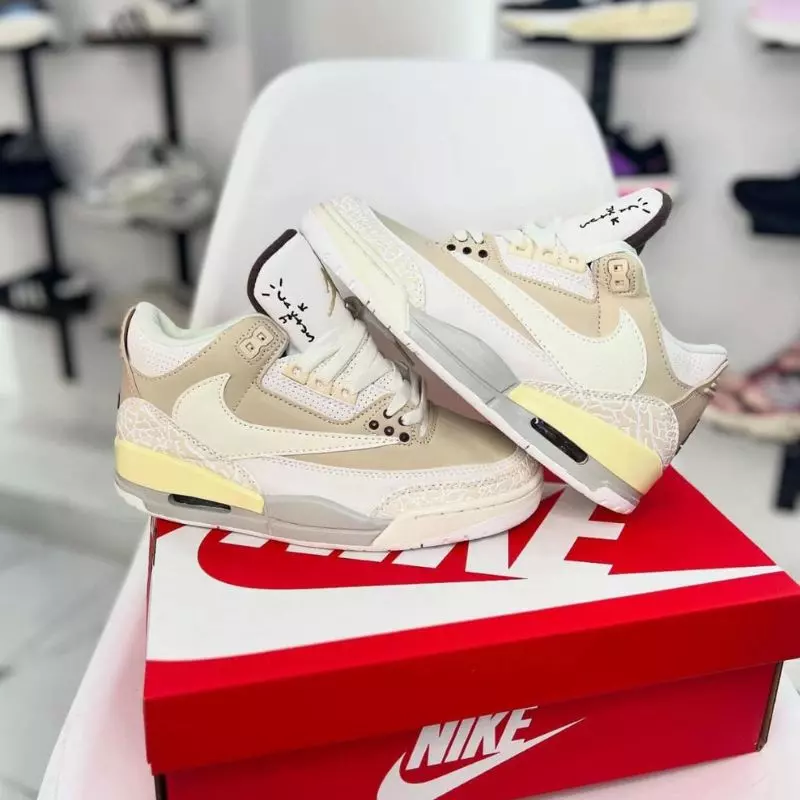 Jordan Retro 3 Travis Hombre Y Mujer 4 Tenis Zapatillas Jordan Retro 3 Travis Unisex Importadas 50% De Descuento - Imagen 5