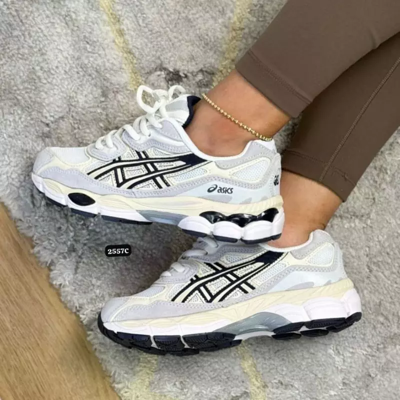 Tenis Zapatillas Asics Mujer 3 Tenis Zapatillas Asics Mujer 100% Importados 50% De Descuento, Negro - Imagen 2