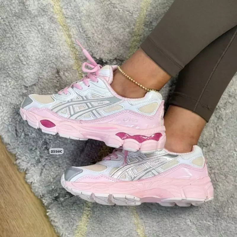 Tenis Zapatillas Asics Mujer Tenis Zapatillas Asics Mujer 100% Importados 50% De Descuento, Negro - Imagen 3