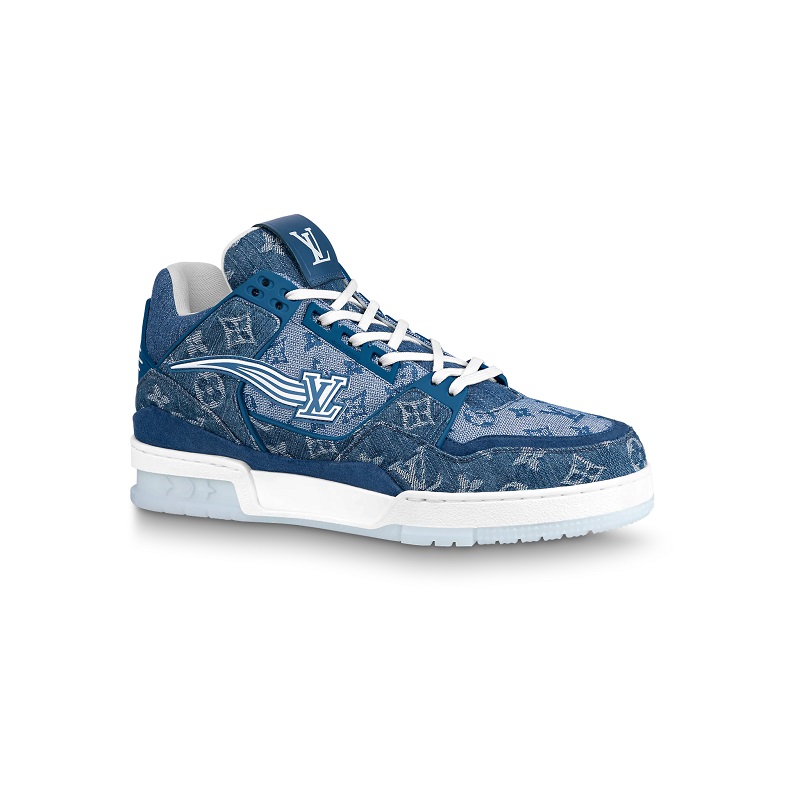 Zapatillas Para Hombre Louis Vuitton Altas LV Azul