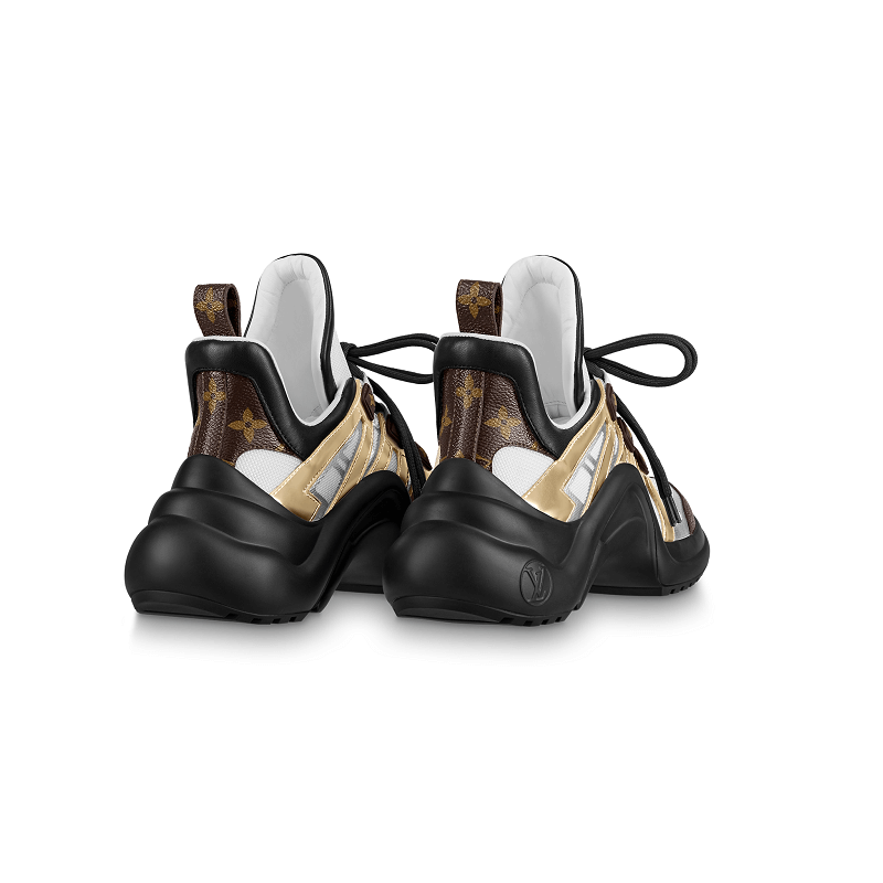 Zapatillas Para Mujer Louis Vuitton LV Archlight LVXLOL, Dorado