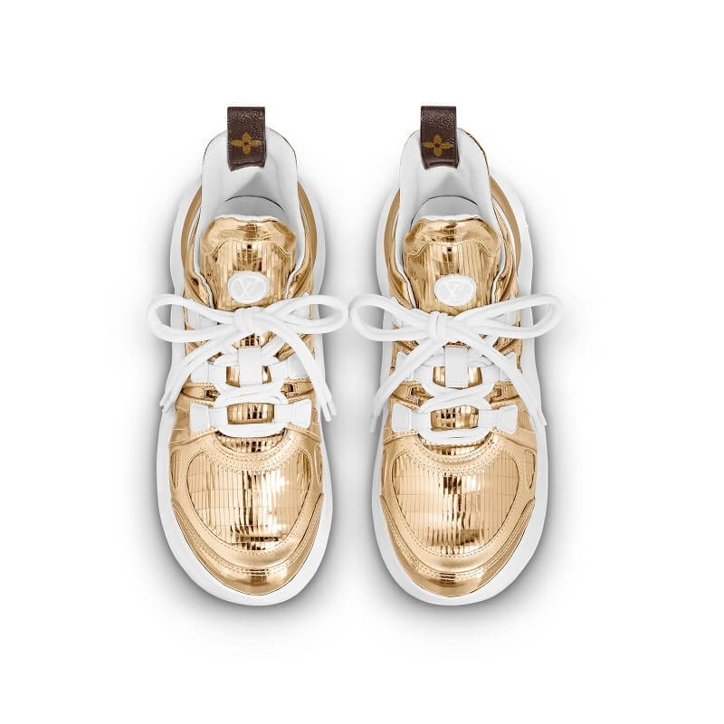 Zapatillas Para Mujer Louis Vuitton LV Archlight, Dorado