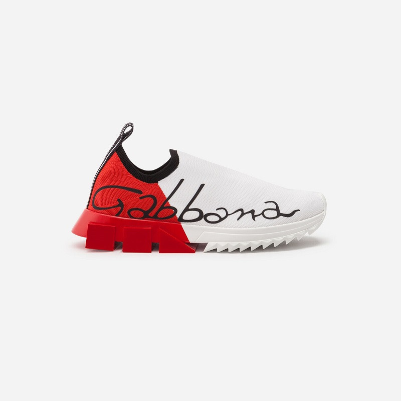 Para Mujer Dolce Gabbana Sorrento Malla Elástica Con De Charol Rojo | Zshop