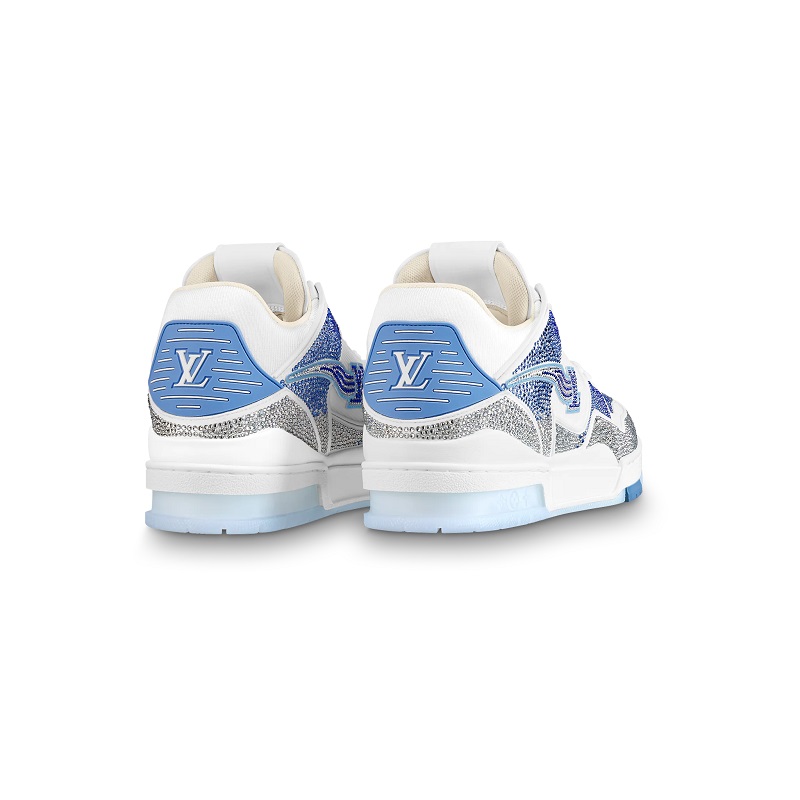 Zapatillas Para Hombre Louis Vuitton LV Trainer, Azul