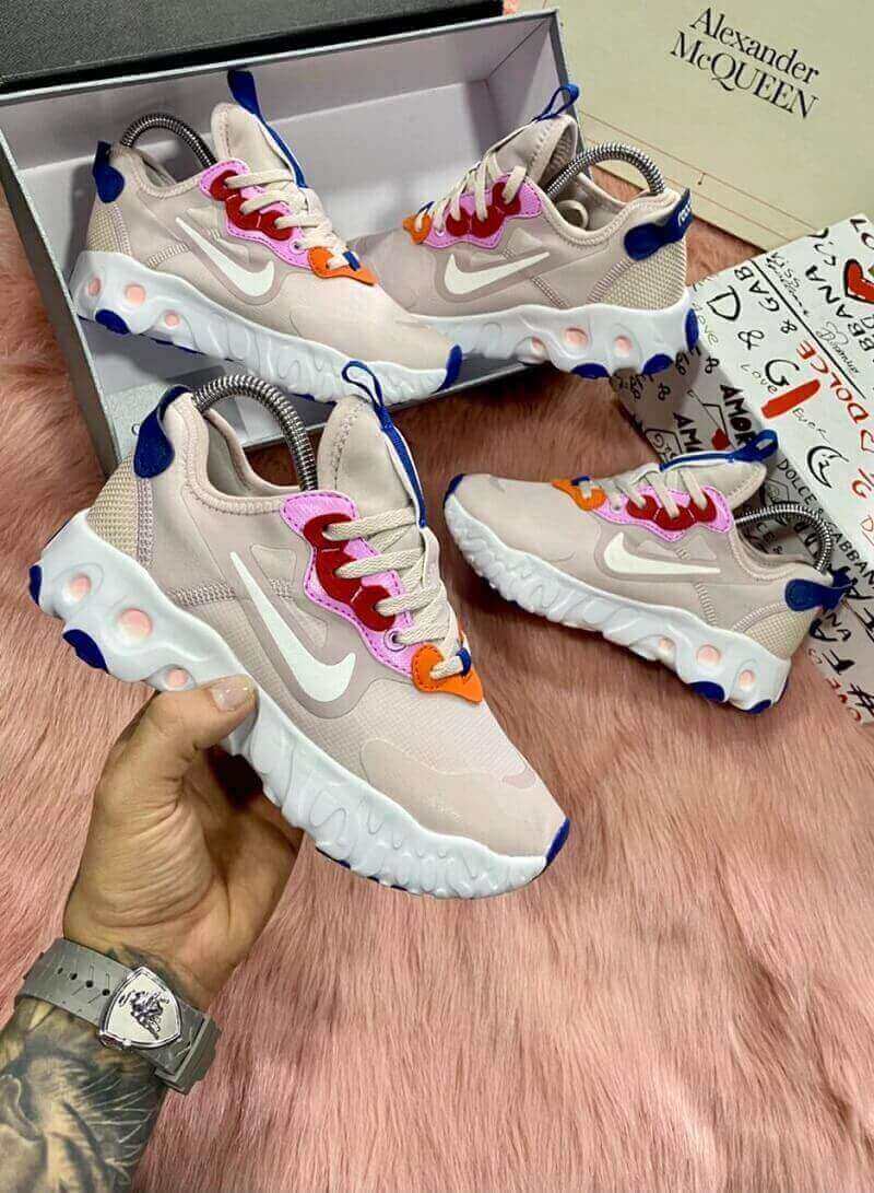 Zapatillas Para Mujer Nike React Art3mis 100 Importadas 50 De Descuento Beige Zshop Colombia