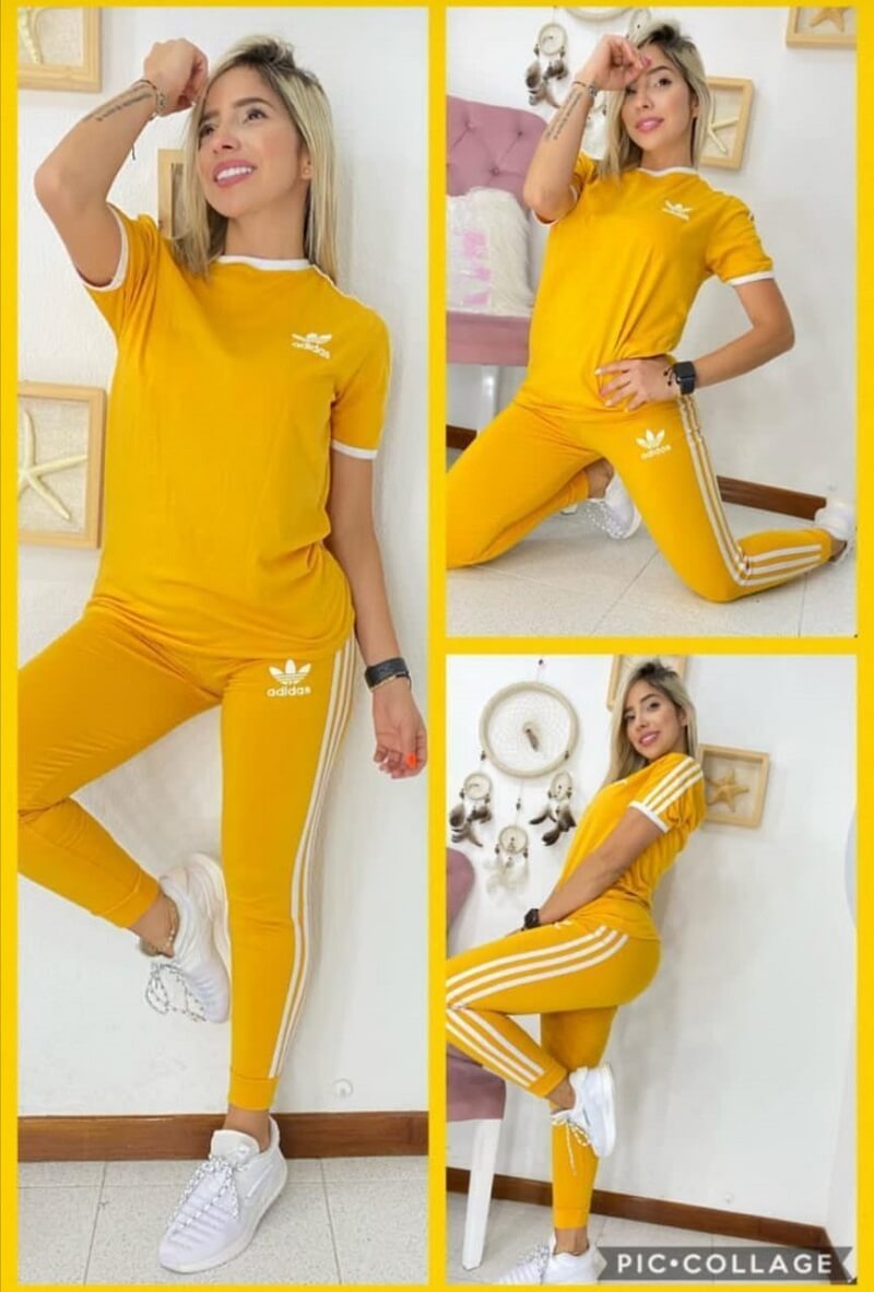 Deportivo Para Mujer Adidas Amarillo | Zshop Colombia