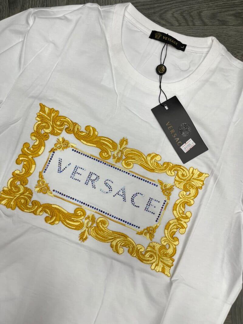 Camiseta Para Hombre Versace 100% Importados 20% De Descuento Blanco | Zshop