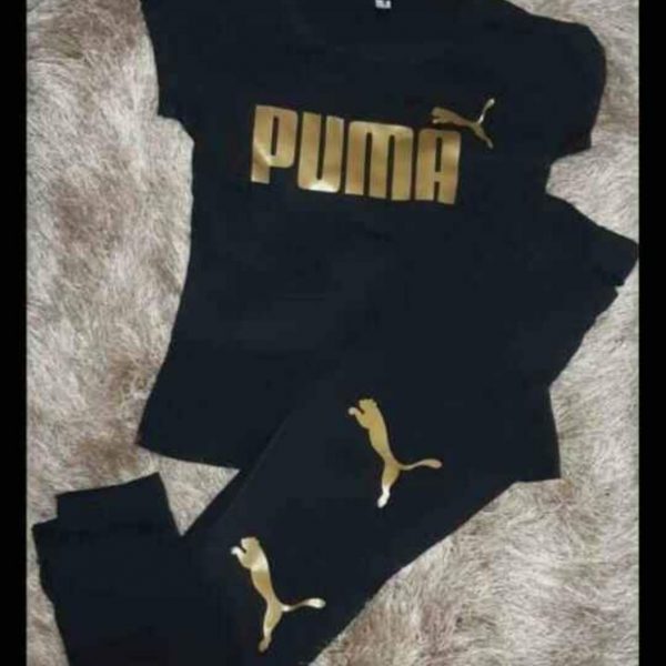 Conjunto Deportivo Para Mujer Puma Jogger Burda, Amarillo