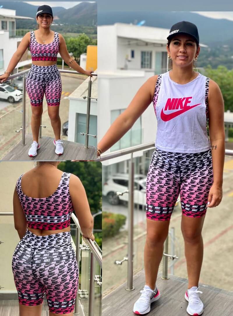 Conjunto Deportivo Nike para Mujer Short + Camiseta Calidad Nacional 20% De  Descuento