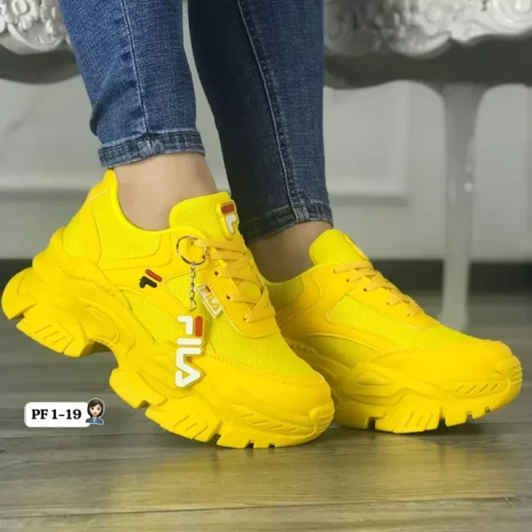 Tenis Zapatillas Para Dama Fila Tractor 100% Calidad Nacional 37% De Descuento