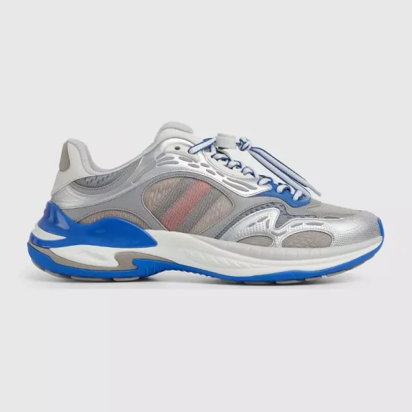 Zapatilla Gucci 2.0 Para Hombre Material Reflectante Con Adorno GG Calidad G5 50% De Descuento