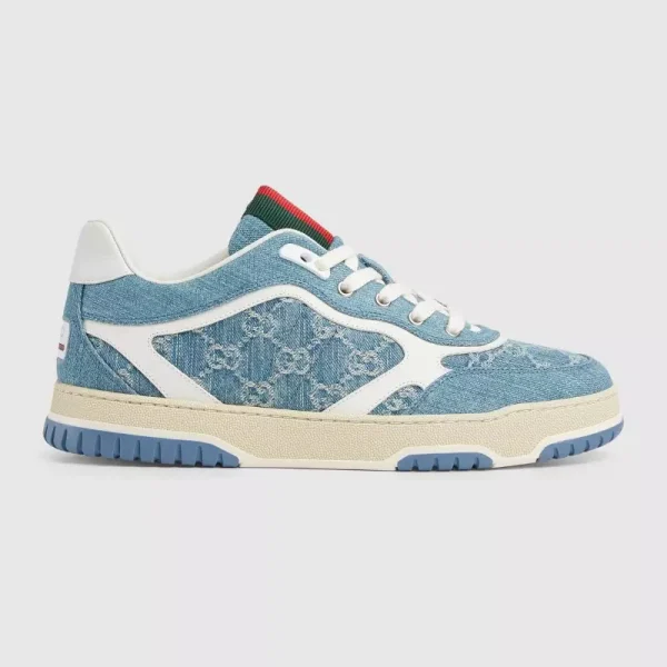Zapatilla Gucci Re-Web Para Hombre Lona GG y Piel Con Combinaciones De Colores Calidad G5 50% De Descuento