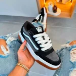 Tenis Zapatillas Vans Hylene Para Dama Cuenta Con Suela De Caucho De Perfil Grueso 100% Importadas 50% De Descuento - Imagen 7